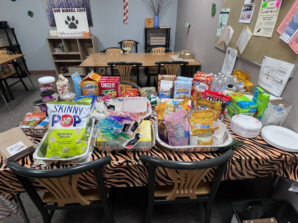 Teacher appreciation week – lounge area.